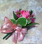 Corsage of Rose and Waxflower - CODE 7121